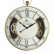 79MAL-5316-76G Часы настенные цвет белый/золото d61см