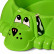Песочница Sheffilton KIDS Собачка с крышкой 432 зеленый/голубой