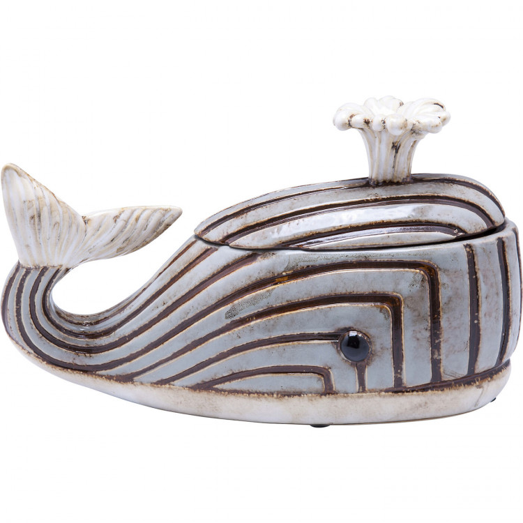 Шкатулка Whale, коллекция "Кит" 31*17*13, Керамика, Голубой