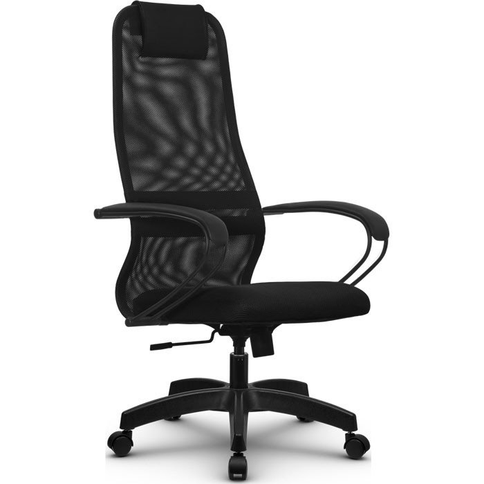 Кресло для руководителя Метта SU-BP-8 черный, сетка/ткань