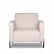 Кресло Anyo black metall 820х730 h810 Искусственная кожа P2 euroline  907 (бежевый)