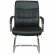 Кресло для посетителя Riva Chair 9249-4 черное, хром, экокожа