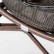 Стул Мирамар плетеный темно-коричневый, ножки темно-коричневые под бамбук