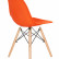 Стул обеденный DOBRIN DSW, ножки светлый бук, цвет оранжевый (O-02)