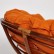 Кресло "PAPASAN"  23/01 W /с подушкой/ Pecan (орех), ткань Оранжевый, С 23