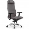 Кресло для руководителя Метта L 1m 38K2/4D серый, MPES, мультиблок, крестовина алюминий