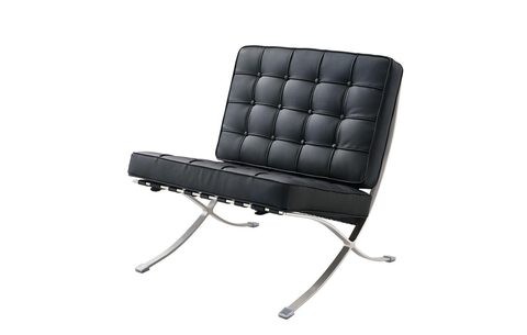 Кресло W120-06B черный/ноги сталь