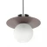 Светильник подвесной Anniken, Ø36х28 см, черный/белый/сливовый