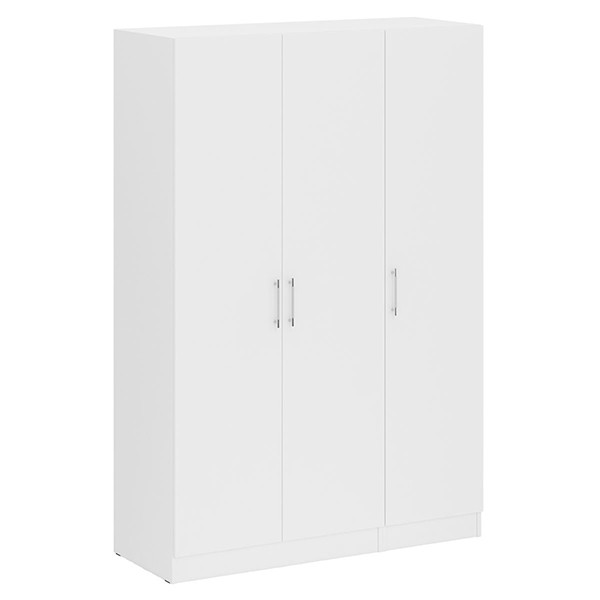 Шкаф 2-х створчатый + Пенал Стандарт, цвет белый, ШхГхВ 135х52х200 см., универсальная сборка
