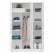 Шкаф 2-х створчатый + Пенал Стандарт, цвет белый, ШхГхВ 135х52х200 см., универсальная сборка