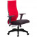 Кресло для руководителя Метта B 2b 19/2D (Комплект 19/2D) красный, ткань, крестовина пластик