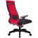 Кресло для руководителя Метта B 2b 19/2D (Комплект 19/2D) красный, ткань, крестовина пластик