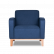 Кресло Anyo wooden base 820х730 h830 Рогожка Endell  end-15 (синий)