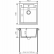 Кухонная каменная мойка 46x51 Polygran ARGO-460 светло-серый