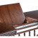 Деревянный стол Кассиль 260(330)х110х77 орех с коричневой патиной