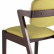 Комплект из двух стульев Stool Group VIVA мягкое зеленое сиденье, деревянный каркас из массива гевеи