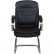 Кресло для посетителя Riva Chair 9024-4 черное, хром, экокожа