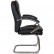 Кресло для посетителя Riva Chair 9024-4 черное, хром, экокожа