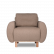 Кресло Parpi 1080х770 h710 Букле Palma  197-B 18  (коричневый)