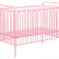 Кроватка детская Polini kids Vintage 150 металлическая, розовый
