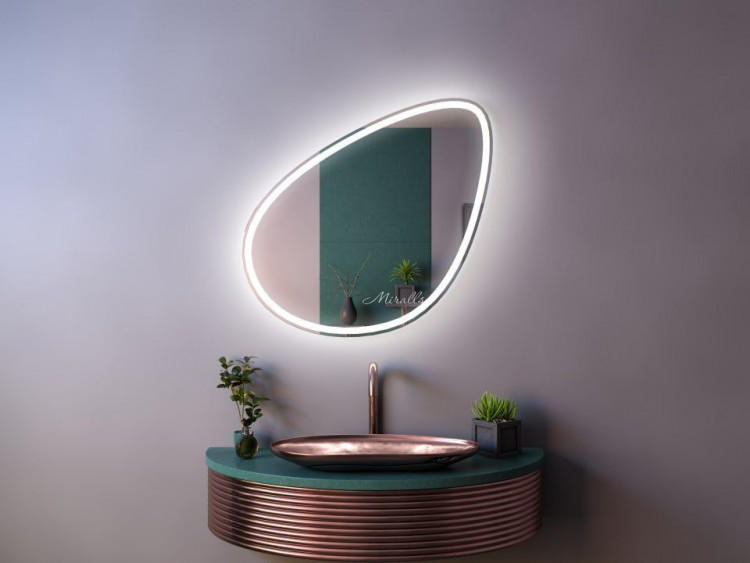 Зеркало с интерьерной и фронтальной подсветкой Renata Plus