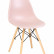 Стул обеденный DOBRIN DSW, ножки светлый бук, цвет светло-розовый (PK-02)