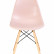 Стул обеденный DOBRIN DSW, ножки светлый бук, цвет светло-розовый (PK-02)