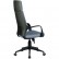 Кресло Riva Chair 8989 серое для руководителя, черный пластик, ткань