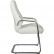 Кресло для посетителя Riva Chair F385 белое, хром, кожа