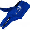 Перчатка бильярдная &quot;Ball Teck MFO&quot; (черно-синяя, вставка замша), защита от скольжения