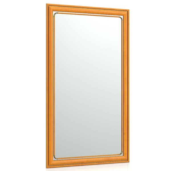 Зеркало 121С вишня, ШхВ 55х95 см., зеркала для офиса, прихожих и ванных комнат, горизонтальное или вертикальное крепление