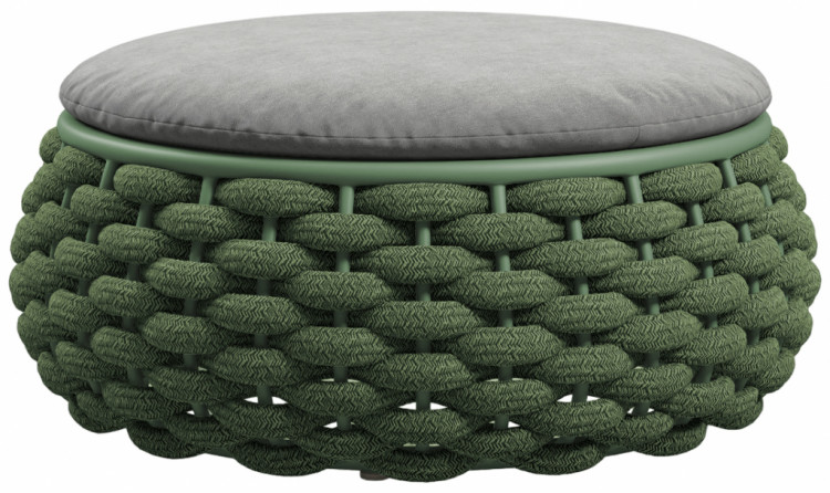 Пуф-столик плетеный с подушкой Pouf