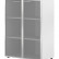 Шкаф со стеклянными дверьми в алюминевой рамке с топом XMC 85.7 Белый 856х432х1190 XTEN