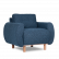 Кресло Parpi 1080х770 h710 Букле Sire  103-26 (синий)