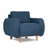 Кресло Parpi 1080х770 h710 Букле Sire  103-26 (синий)