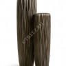 Кашпо TREEZ Effectory - Metal - Высокий конус Giant Design Wave - Чернёная бронза 41.3321-07-047-GRP-141