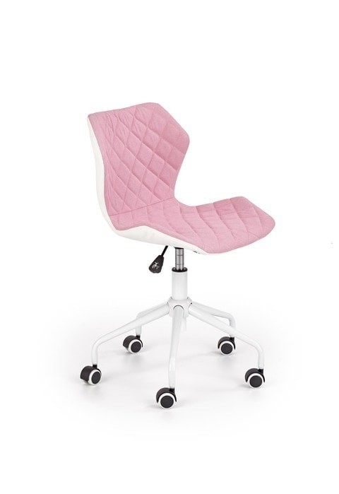 Кресло компьютерное HALMAR RIX 3 (светло-розовый - белый, матовый)
