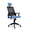 Кресло М-808 Аэро/Aero blackPL пластик Ср S-0420/NET202/S-0420 (светло-голубой)