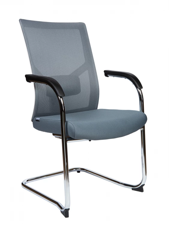 Конференц-кресло/Сильвия white/gray CF CH-226C-BS-К304D-14*N204