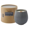 Свеча ароматическая с деревянным фитилём Vetiver &amp; Black cypress из коллекции Edge, серый, 60 ч