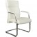 Кресло для посетителя Riva Chair C1511 белое, хром, кожа