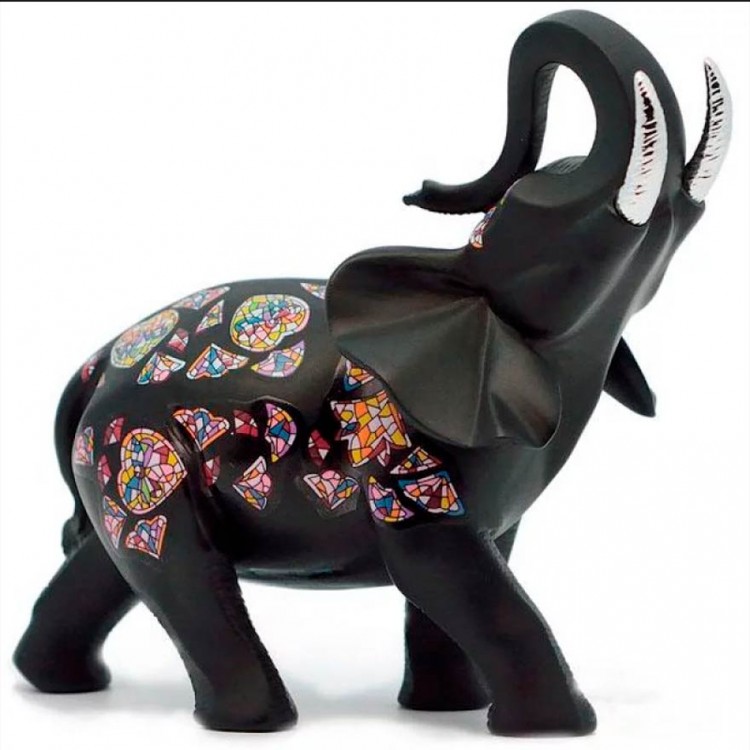 Статуэтка  763210 Слон Черный с декором