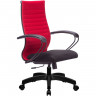 Кресло для руководителя Метта B 2b 19/К130 (Комплект 19) красный, ткань, крестовина пластик