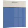 СНЯТО Кухня Жанна Кухонный фасад Моби 600, цвет голубой металл/шагрень платина, ШхГхВ 60х1,6х68 см.