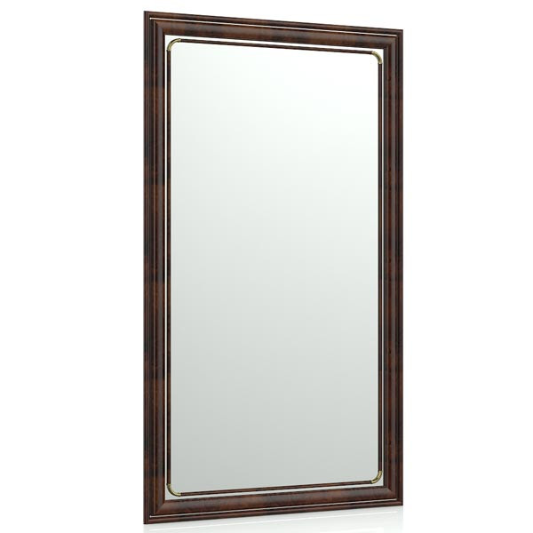 Зеркало 121С корень, ШхВ 55х95 см., зеркала для офиса, прихожих и ванных комнат, горизонтальное или вертикальное крепление