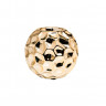 18H2147-GL Подсвечник керамический круглый золото d10*9см