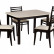 Обеденная группа для столовой и гостиной Mebwill Стол Франц СТ03Б1 + 4 стула Грис С8