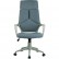 Кресло Riva Chair 8989 серое для руководителя, серый пластик, ткань