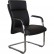 Кресло для посетителя Riva Chair C1511 черное, хром, кожа