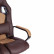 Кресло DRIVER (22) кож/зам/ткань, коричневый/бронза, 36-36/TW-21